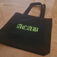 ACAB Fairtrade Stoffbeutel Grau/Rot